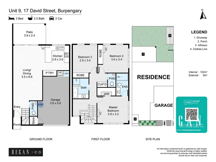 Floorplan of Homely townhouse listing, 9/17 David Street, Burpengary QLD 4505