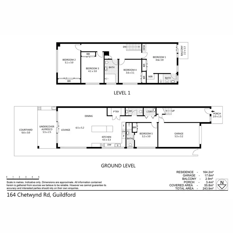 Floorplan of Homely semi-detached listing, 164 Chetwynd Road, Guildford NSW 2161