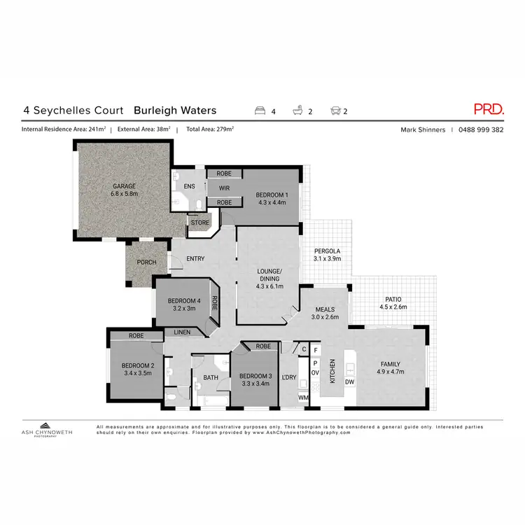 Floorplan of Homely house listing, 4 Seychelles Court, Burleigh Waters QLD 4220