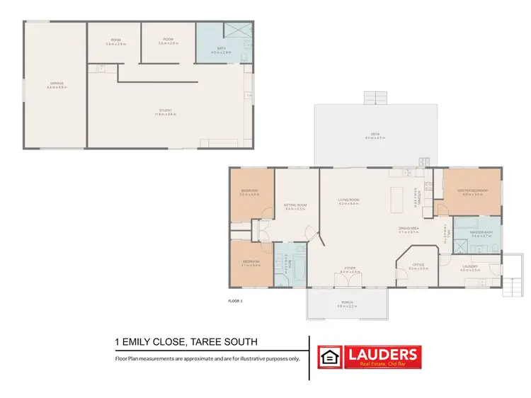 Floorplan of Homely house listing, 1 Emily Close, Taree South NSW 2430