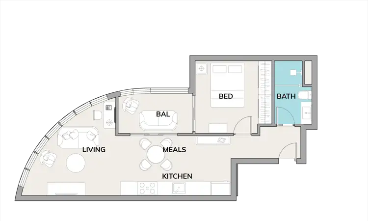 Floorplan of Homely apartment listing, 705/1 Grazier Lane, Belconnen ACT 2617