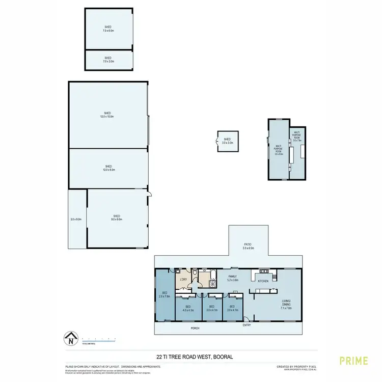 Floorplan of Homely house listing, 22 Ti Tree Road West, Booral QLD 4655