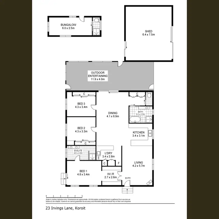 Floorplan of Homely house listing, 23 Irvings Lane, Koroit VIC 3282