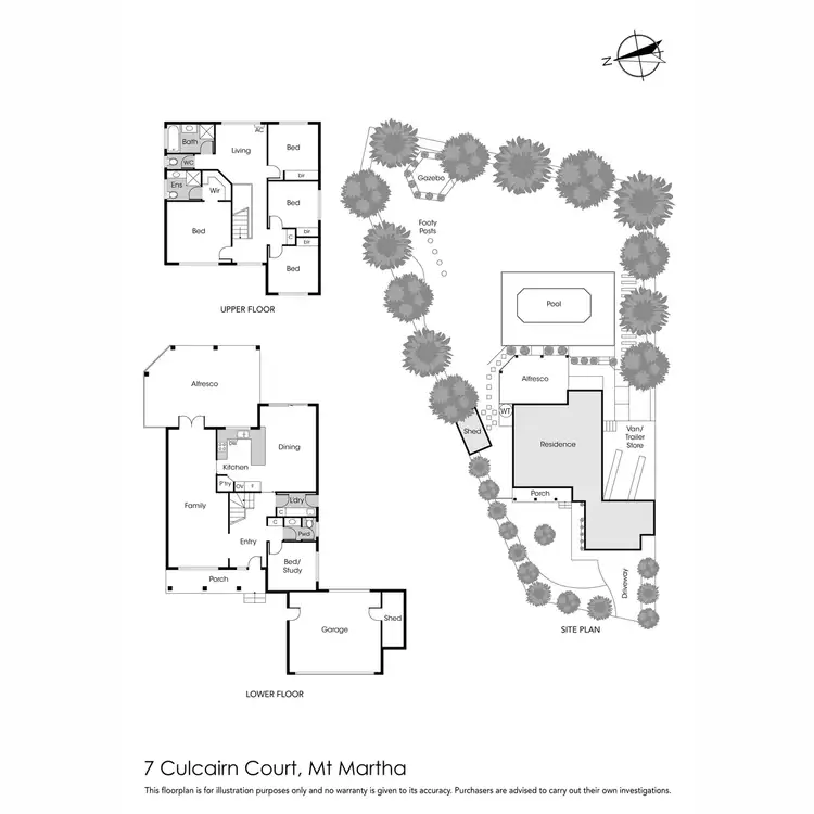 Floorplan of Homely house listing, 7 Culcairn Court, Mount Martha VIC 3934
