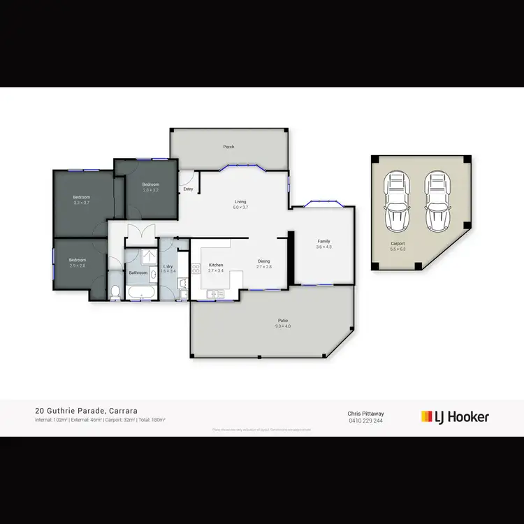 Floorplan of Homely house listing, 20 Guthrie Parade, Carrara QLD 4211