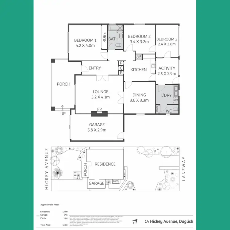 Floorplan of Homely house listing, 14 Hickey Avenue, Daglish WA 6008