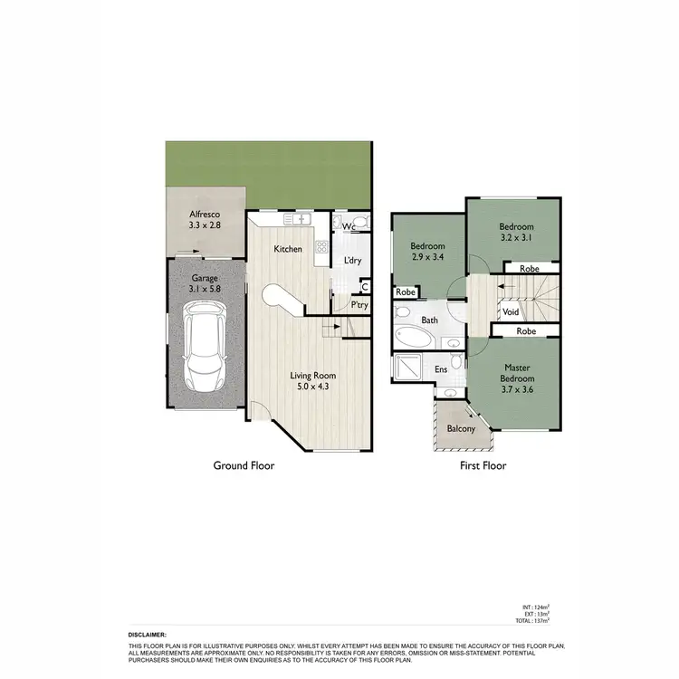 Floorplan of Homely townhouse listing, 32/139 Pring Street, Hendra QLD 4011