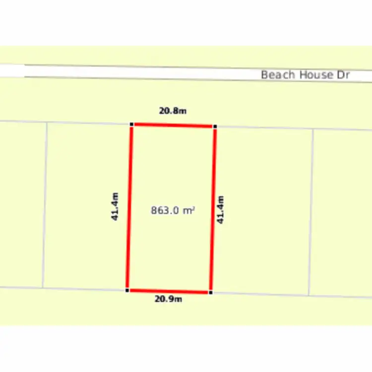 Floorplan of Homely land listing, 17 Beach House Drive, Lammermoor QLD 4703