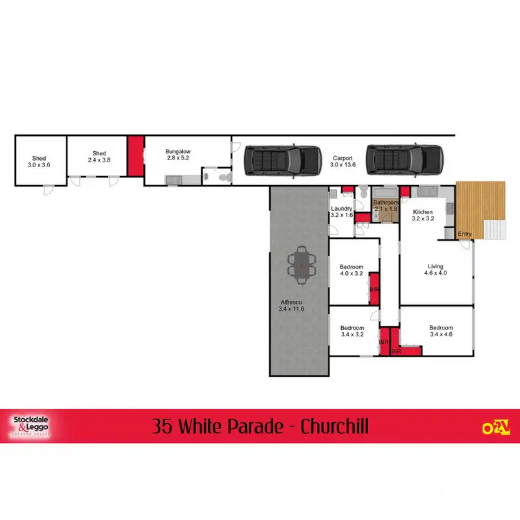 Floorplan of Homely house listing, 35 White Parade, Churchill VIC 3842