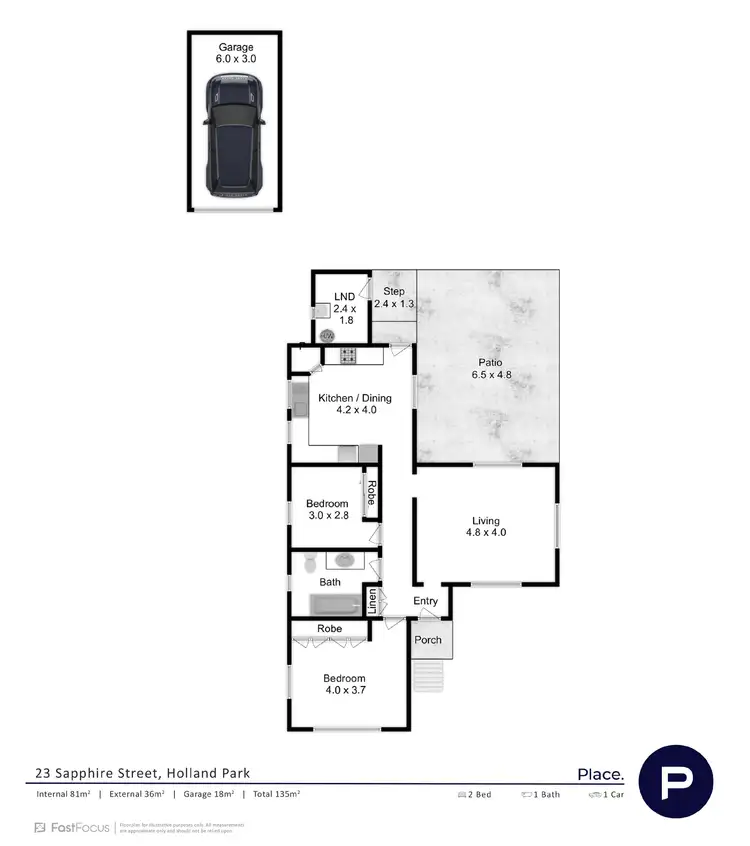 Floorplan of Homely house listing, 23 Sapphire Street, Holland Park QLD 4121
