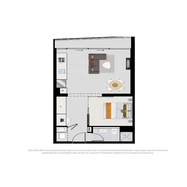 Floorplan of Homely apartment listing, 701/10 Stratton Street, Newstead QLD 4006