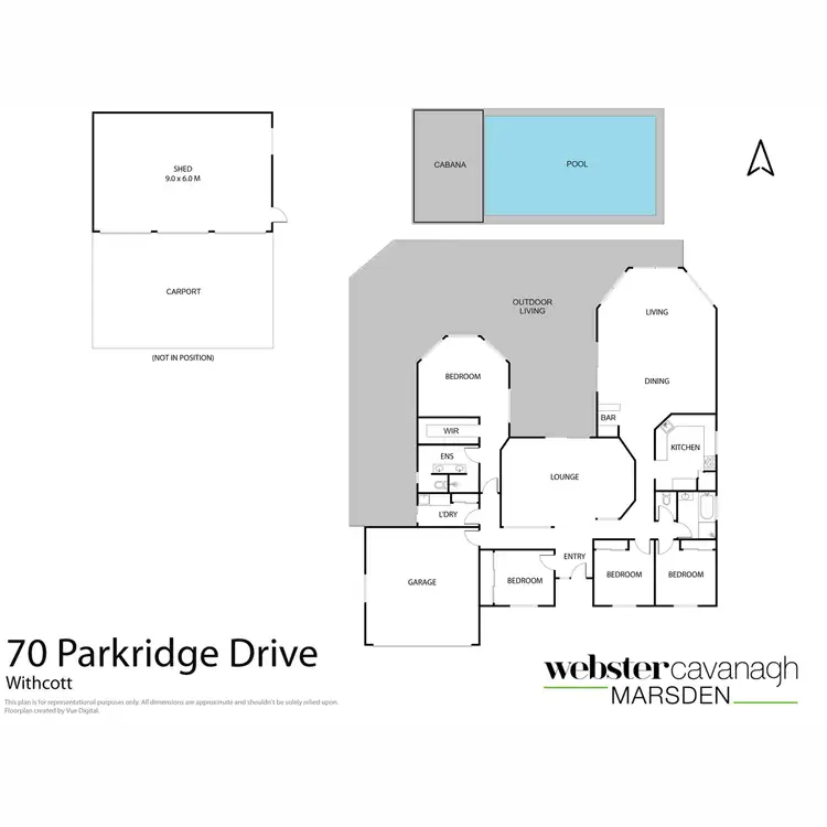 Floorplan of Homely house listing, 70 Parkridge Drive, Withcott QLD 4352