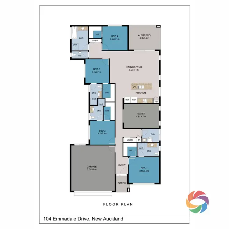 Floorplan of Homely house listing, 104 Emmadale Drive, New Auckland QLD 4680