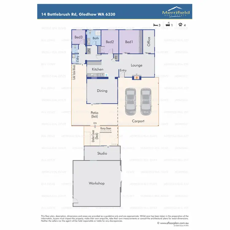 Floorplan of Homely house listing, 14 Bottlebrush Road, Gledhow WA 6330