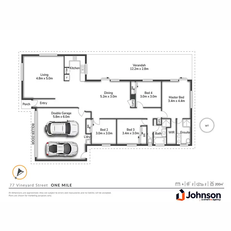 Floorplan of Homely house listing, 77 Vineyard Street, One Mile QLD 4305