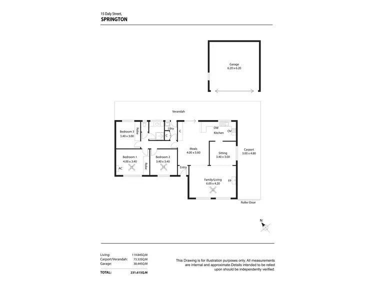 Floorplan of Homely house listing, 15 Daly Street, Springton SA 5235