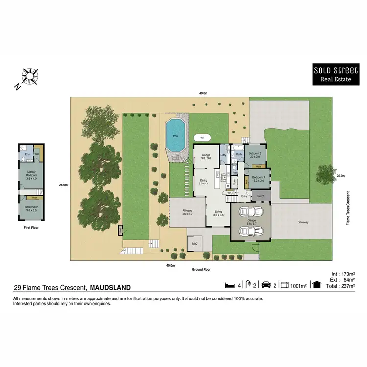 Floorplan of Homely house listing, 29 Flame Tree Crescent, Maudsland QLD 4210