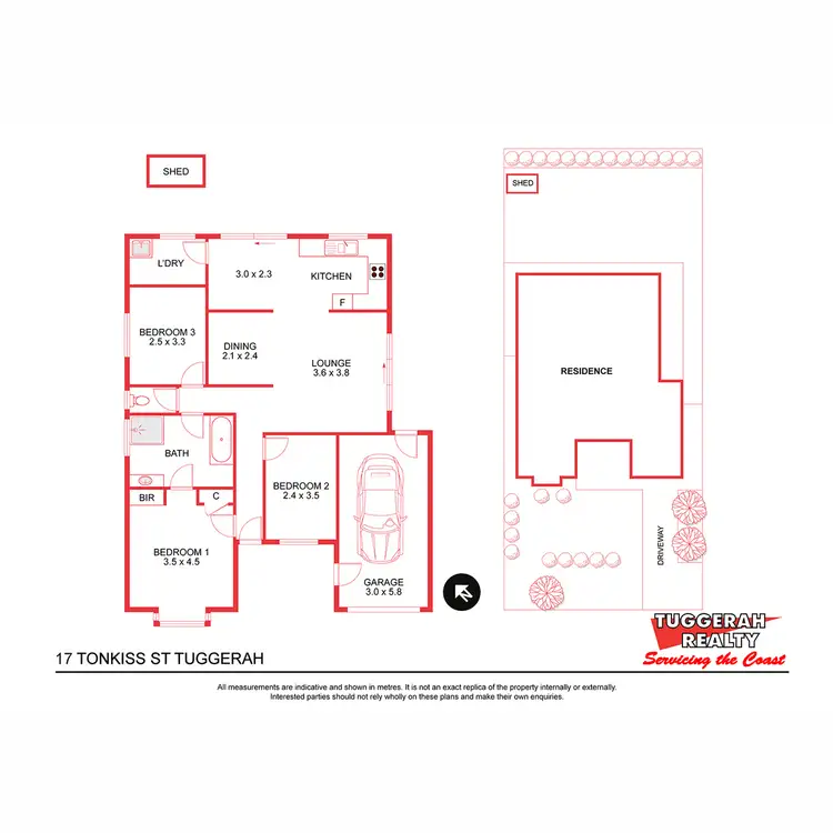 Floorplan of Homely house listing, 17 Tonkiss Street, Tuggerah NSW 2259