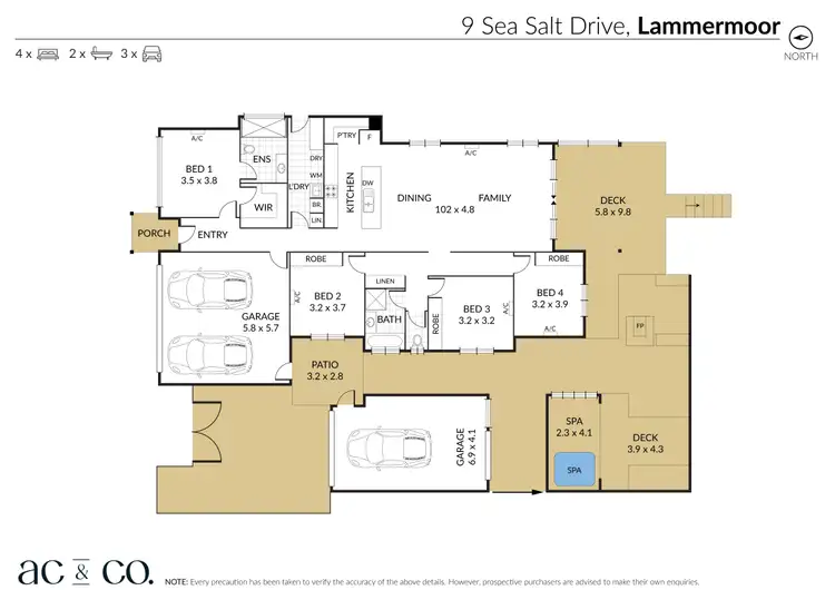 Floorplan of Homely house listing, 9 Sea Salt Drive, Lammermoor QLD 4703