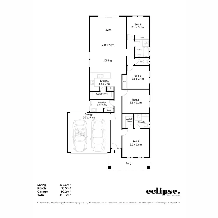 Floorplan of Homely house listing, 94 Newton Boulevard, Munno Para SA 5115