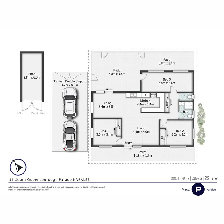 Floorplan of Homely house listing, 81 South Queensborough Parade, Karalee QLD 4306