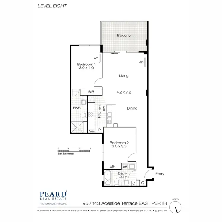 Floorplan of Homely apartment listing, 96/143 Adelaide Terrace, East Perth WA 6004