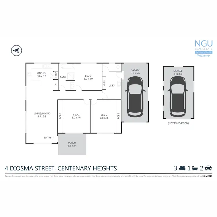 Floorplan of Homely house listing, 4 Diosma Street, Centenary Heights QLD 4350