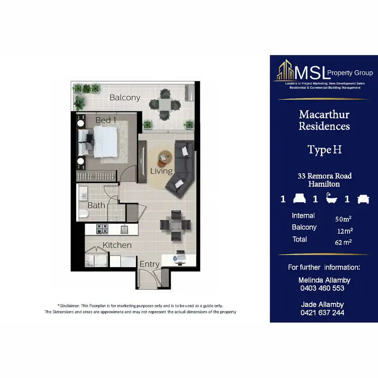 Floorplan of Homely apartment listing, Type H/15 Finnegan Street, Hamilton QLD 4007