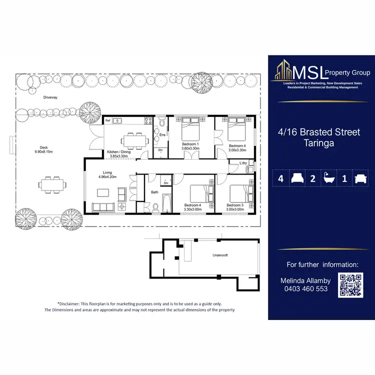 Floorplan of Homely house listing, 4/16 Brasted Street, Taringa QLD 4068