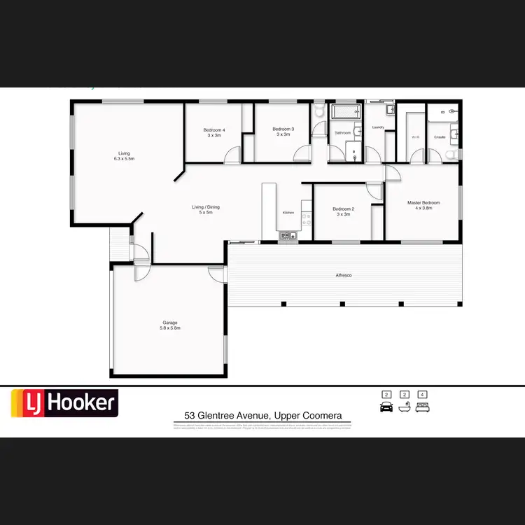 Floorplan of Homely house listing, 53 Glentree Avenue, Upper Coomera QLD 4209
