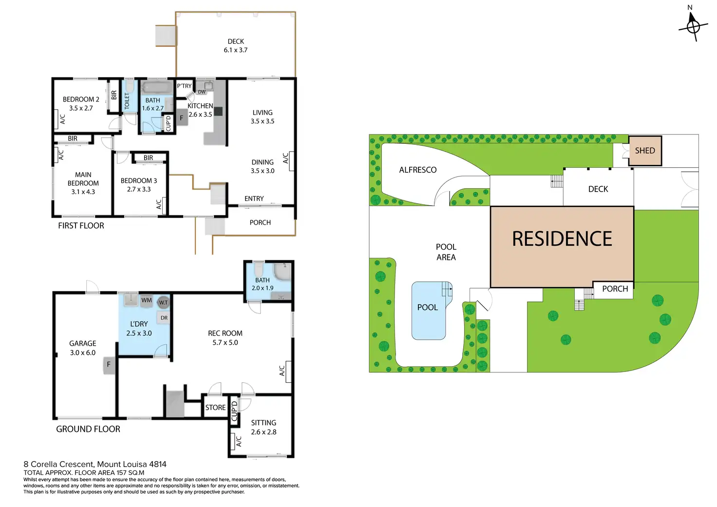 Floorplan of Homely house listing, 8 Corella Crescent, Mount Louisa QLD 4814