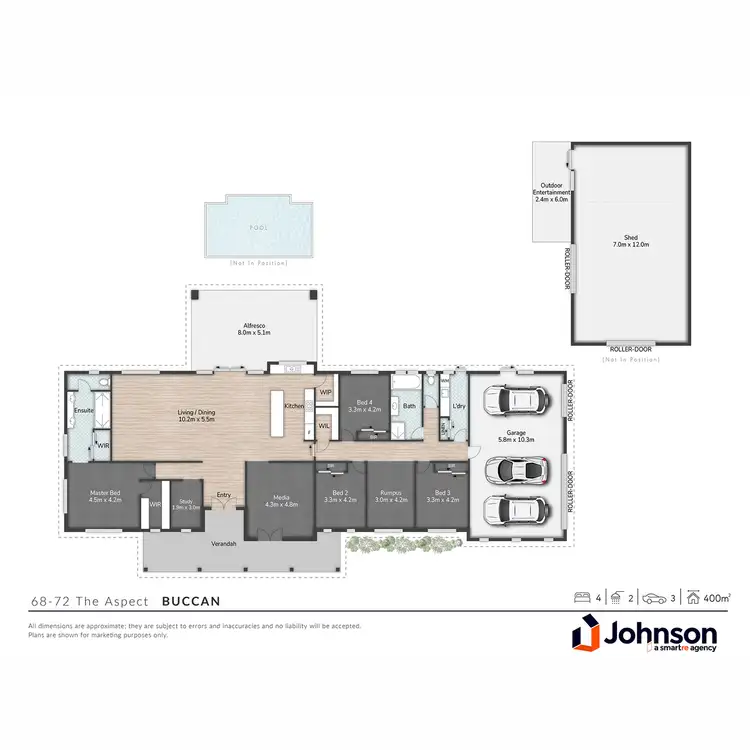 Floorplan of Homely house listing, 68-72 The Aspect, Buccan QLD 4207