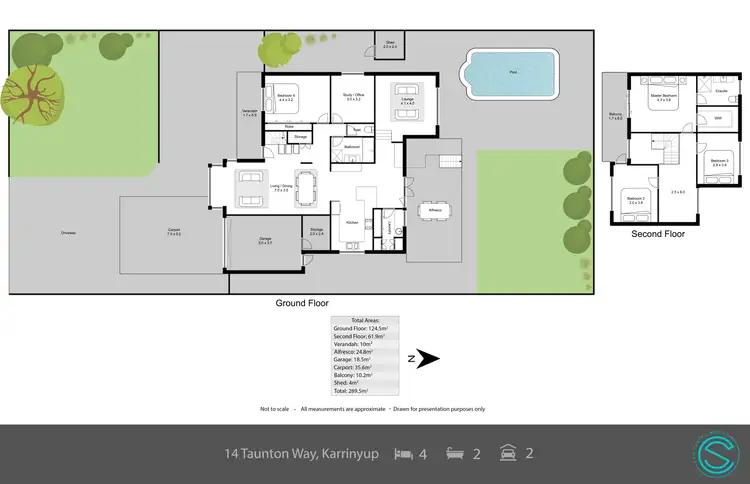 Floorplan of Homely house listing, 14 Taunton Way, Karrinyup WA 6018