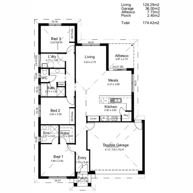 Floorplan of Homely house listing, 44 Coombe Street, Gawler East SA 5118