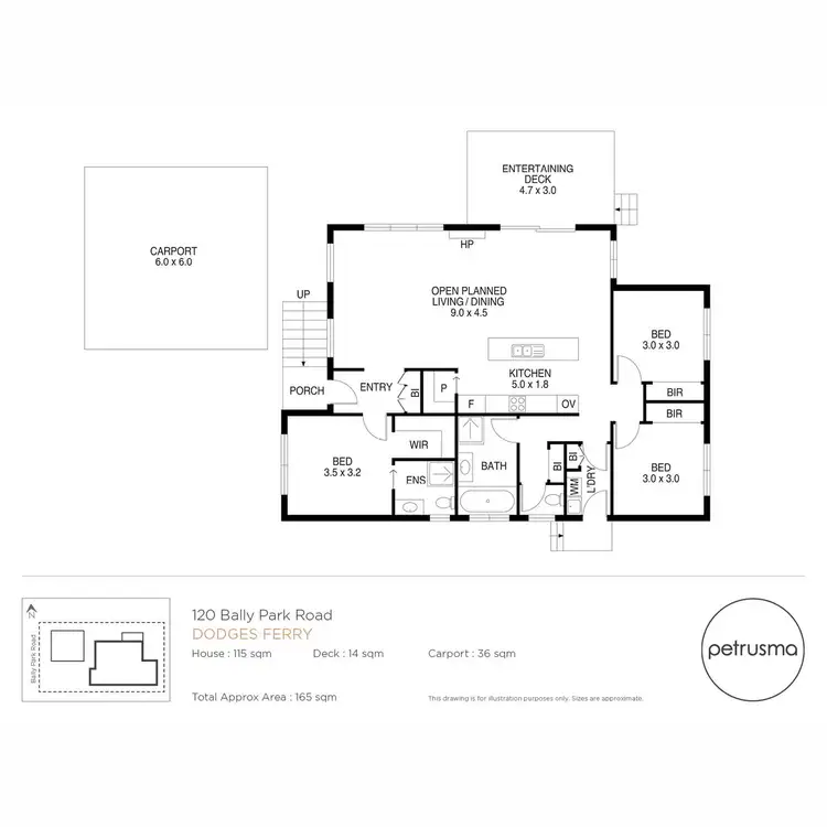 Floorplan of Homely house listing, 120 Bally Park Road, Dodges Ferry TAS 7173
