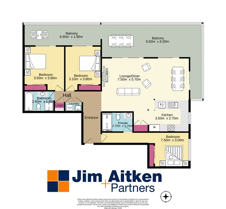 Floorplan of Homely apartment listing, 40/50 Rodley Avenue, Penrith NSW 2750