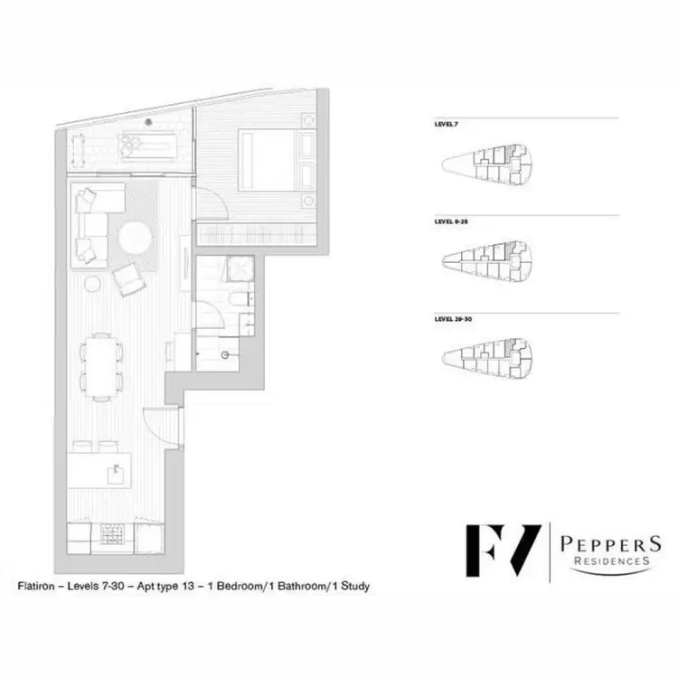 Floorplan of Homely apartment listing, 1313/179 Alfred Street, Fortitude Valley QLD 4006