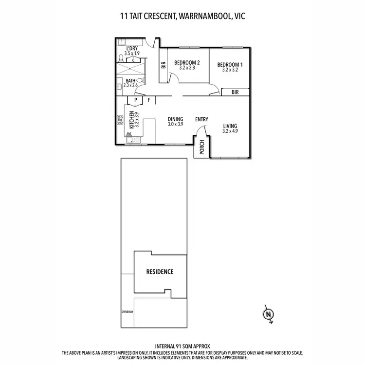 Floorplan of Homely house listing, 11 Tait Crescent, Warrnambool VIC 3280