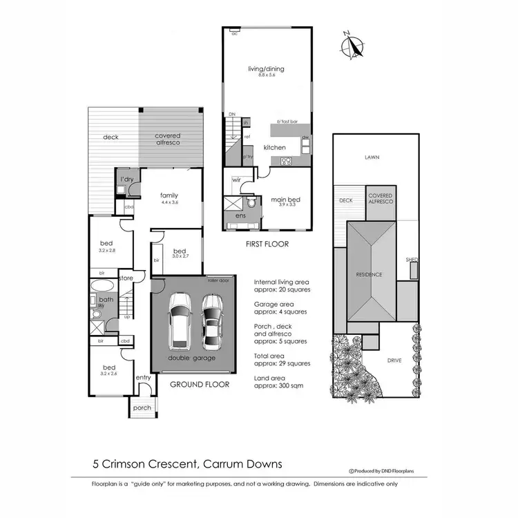 Floorplan of Homely house listing, 5 Crimson Crescent, Carrum Downs VIC 3201