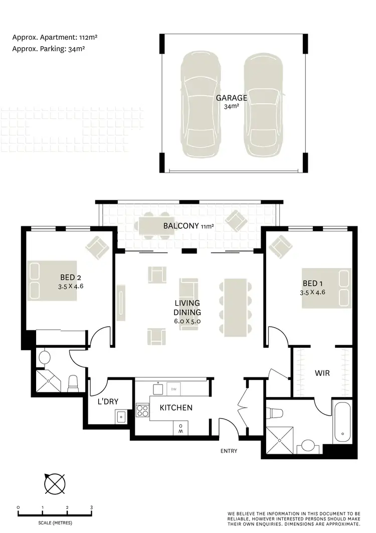Floorplan of Homely apartment listing, 101/16 Karrabee Avenue, Huntleys Cove NSW 2111