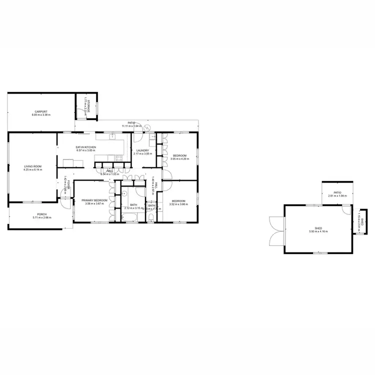 Floorplan of Homely house listing, 13 Redmond Street, Avenell Heights QLD 4670