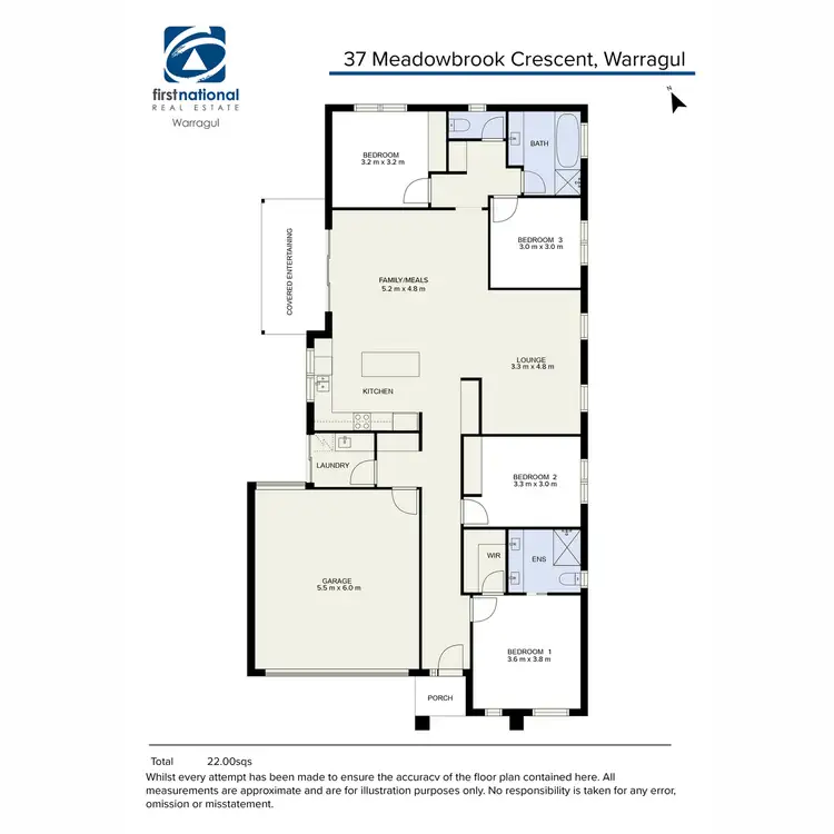 Floorplan of Homely house listing, 37 Meadowbrook Crescent, Warragul VIC 3820