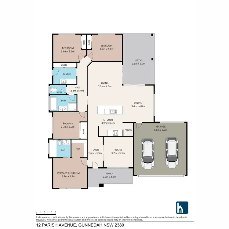 Floorplan of Homely house listing, 12 Parish Avenue, Gunnedah NSW 2380