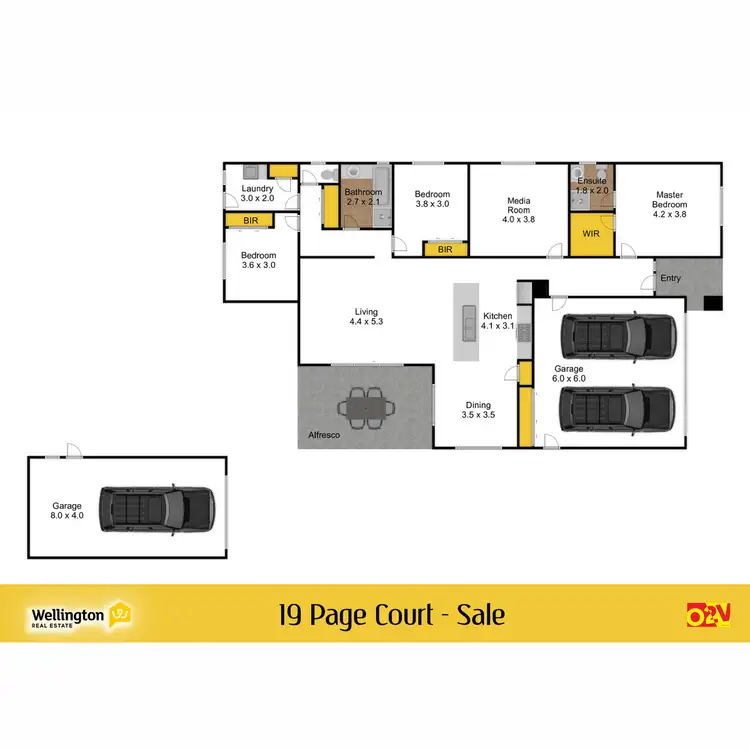 Floorplan of Homely house listing, 19 Page Court, Sale VIC 3850