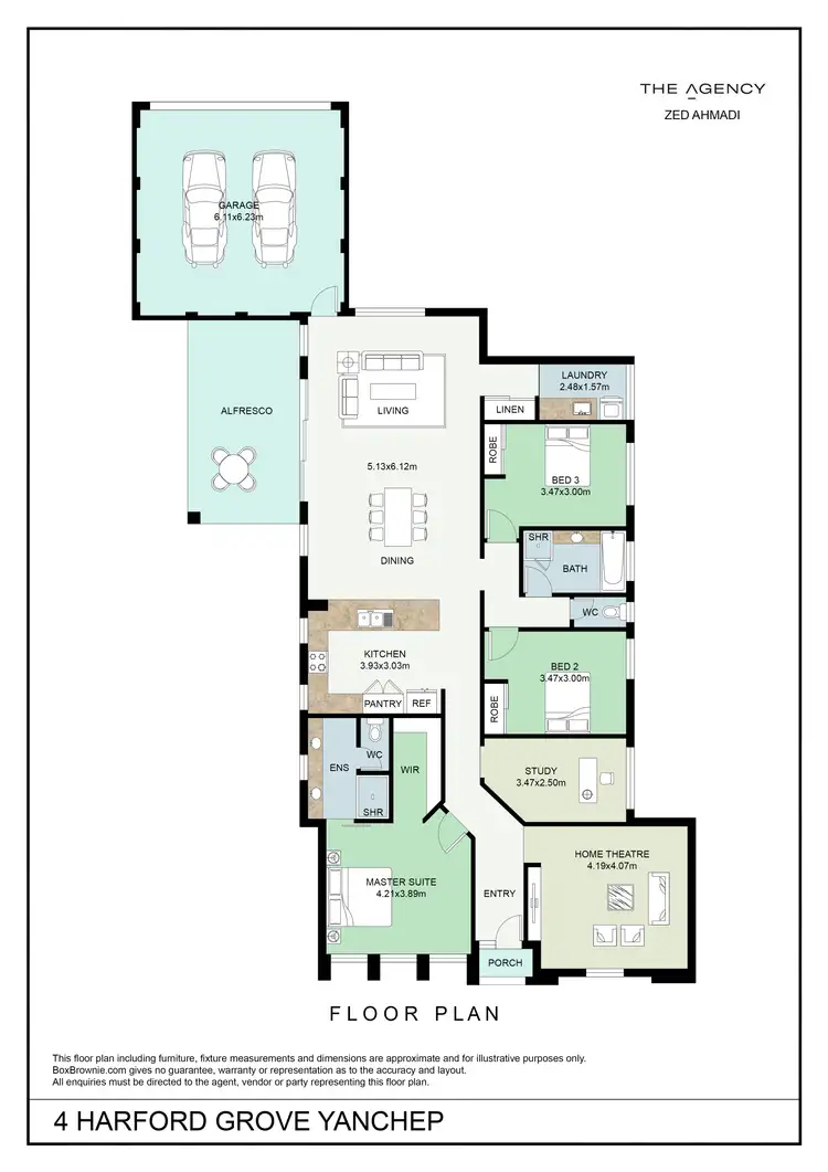 Floorplan of Homely house listing, 4 Harford Grove, Yanchep WA 6035