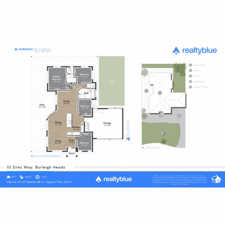Floorplan of Homely house listing, 10 Sirec Way, Burleigh Heads QLD 4220