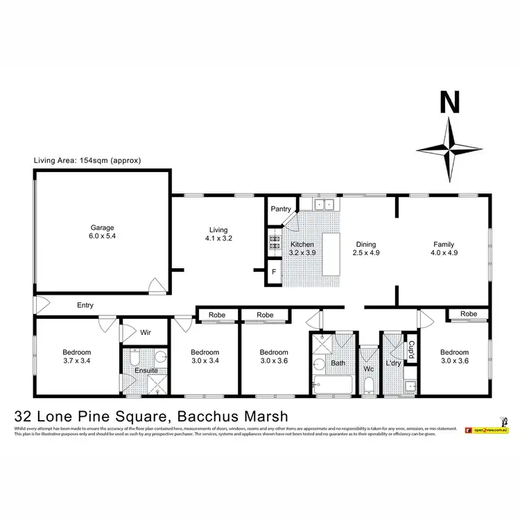 Floorplan of Homely house listing, 32 Lone Pine Square, Bacchus Marsh VIC 3340