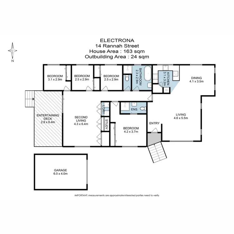Floorplan of Homely house listing, 14 Rannah Street, Electrona TAS 7054