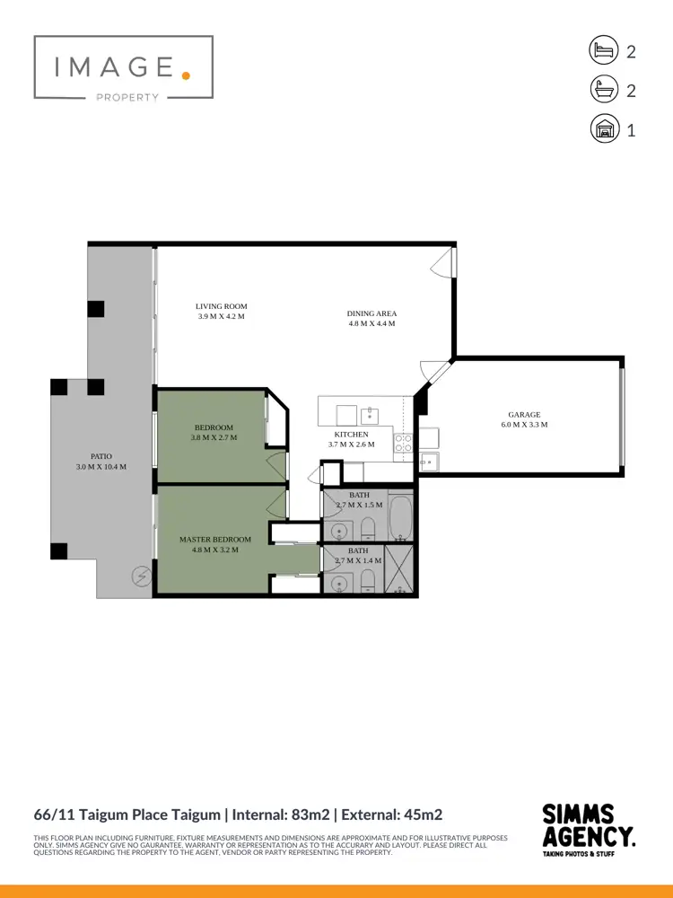 Floorplan of Homely unit listing, 66/11 Taigum Place, Taigum QLD 4018