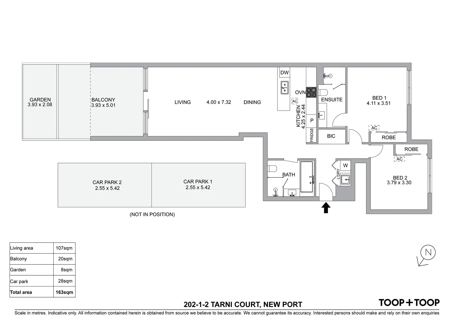 Floorplan of Homely apartment listing, 202/1-2 Tarni Court, New Port SA 5015